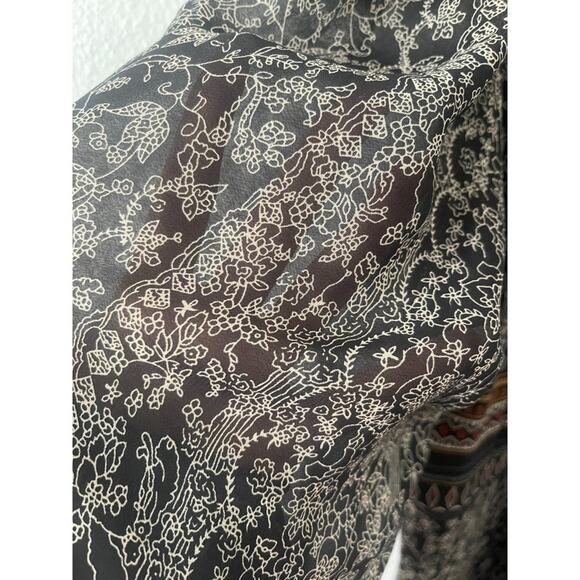 Misa Los Angeles Emilia Floral Patter Wrap Dress in Poppy Seed Color - Small - Picture 7 of 12